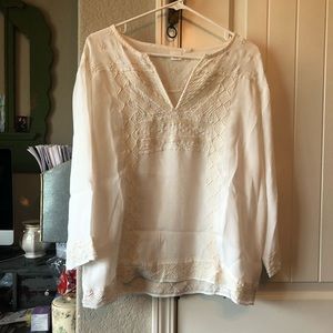 White embroidered tunic